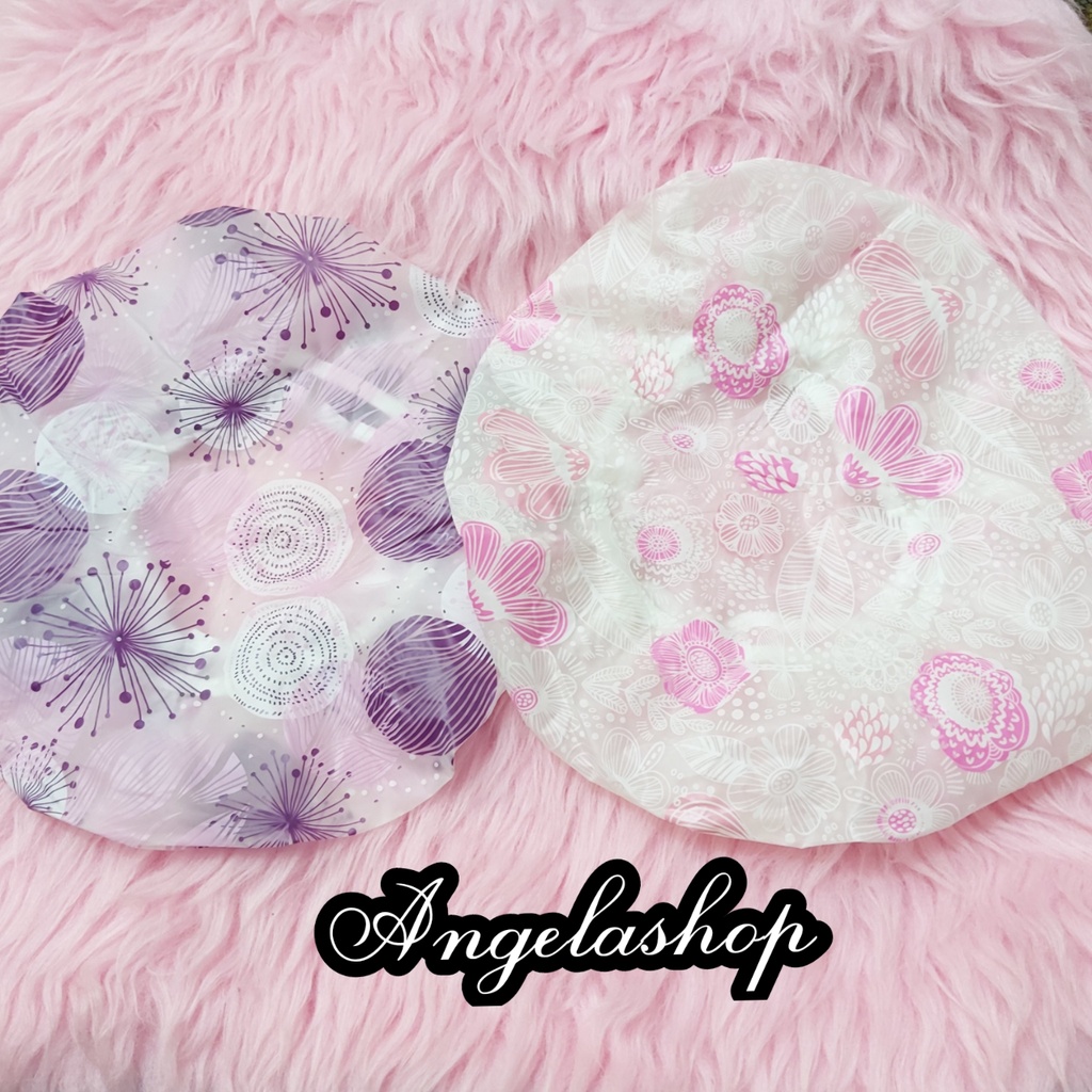 SHOWER CAP MOTIF BULAT / PENUTUP KEPALA/SHOWER CAP 206