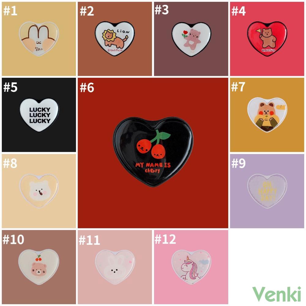 Popsocket Hp Bentuk Hati / Beruang / Ceri Model korea