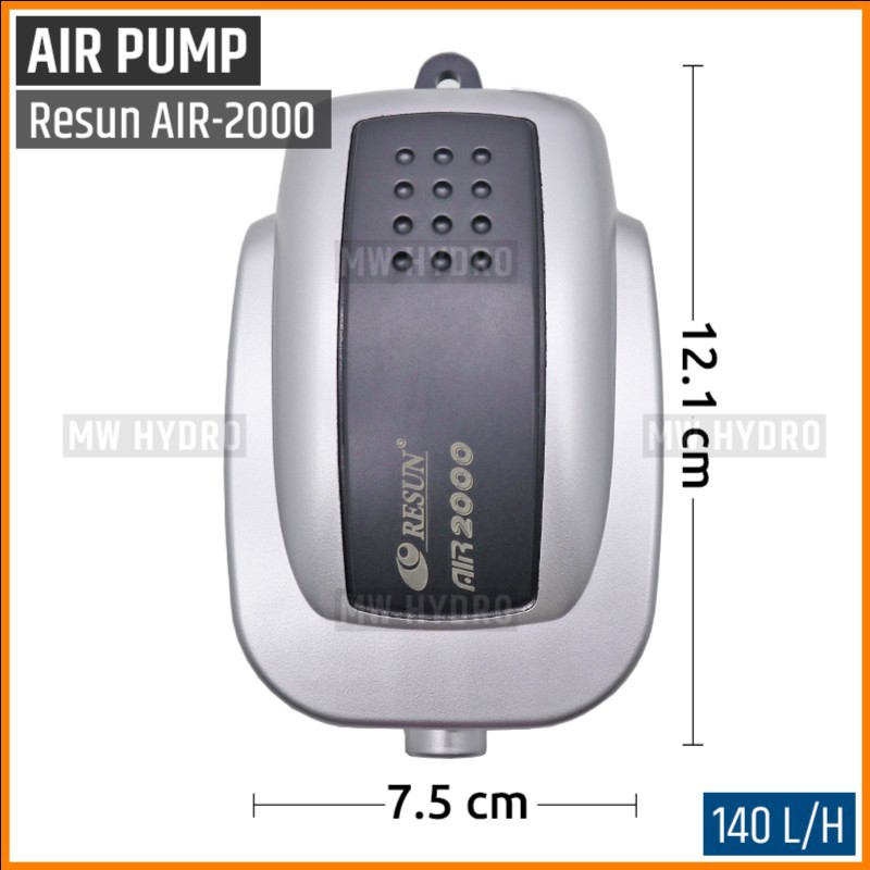 RESUN AIR-2000, Air Pump Low Noise, Aerator / Pompa Udara