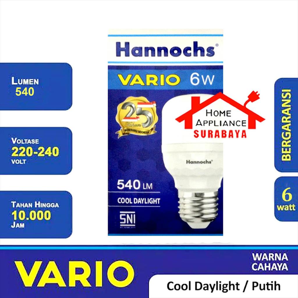 Lampu Kapsul - Capsule Bohlam LED Hannochs VARIO 6W 6 Watt 6500K Cahaya Putih