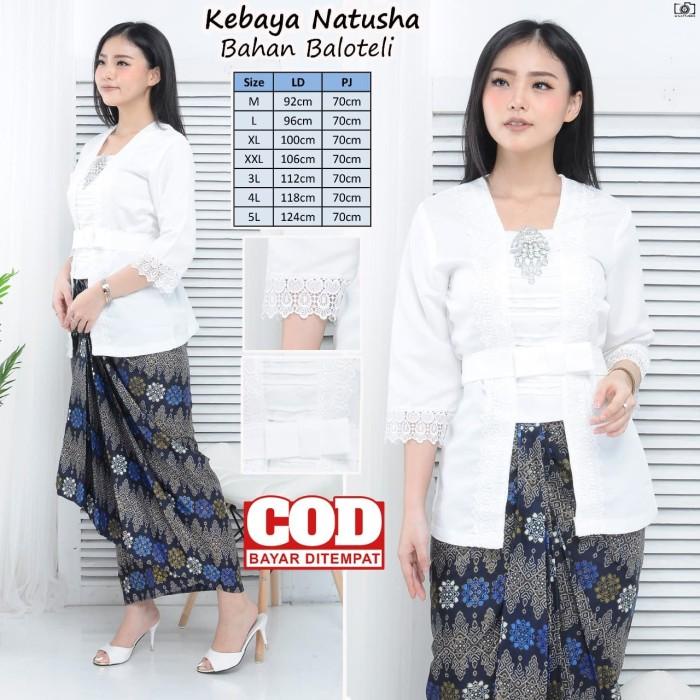 Abay | Atasan Kebaya Kutubaru Putih / Kebaya Kutubaru / Kebaya Modern Putih