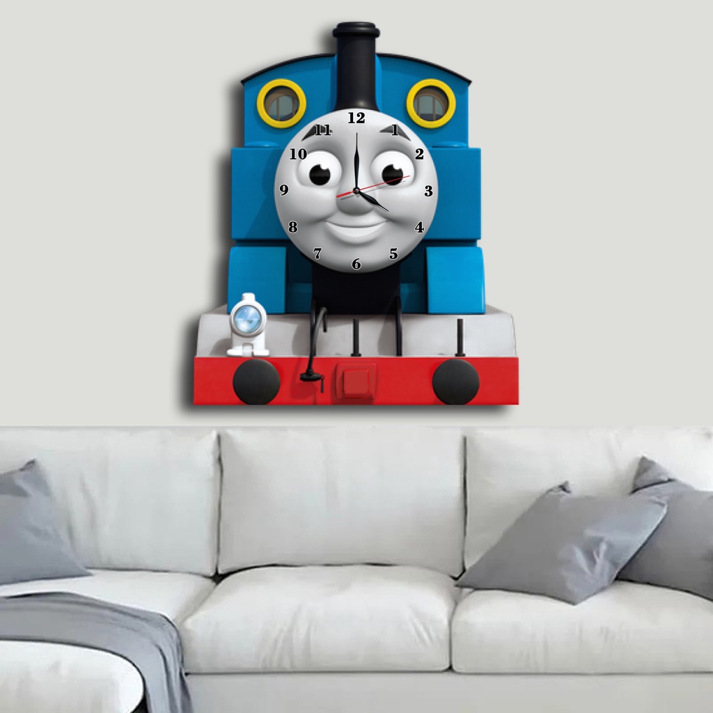 Jam Dinding Pola Unik Design Animasi Anak Special Edition Free Vintage Box + Baterai pusatmode1234