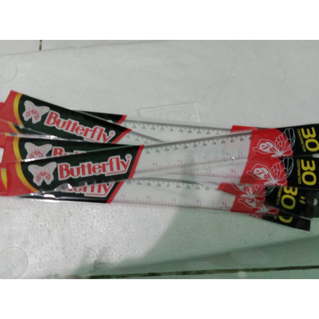 

PENGGARIS PLASTIK 30 CM BUTTERFLY