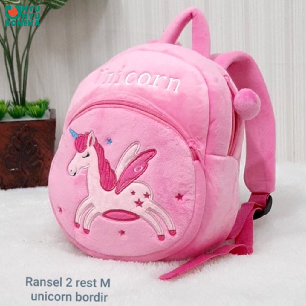 tas anak ransel import unicorn baby kids sekolah kuda pony animal safari