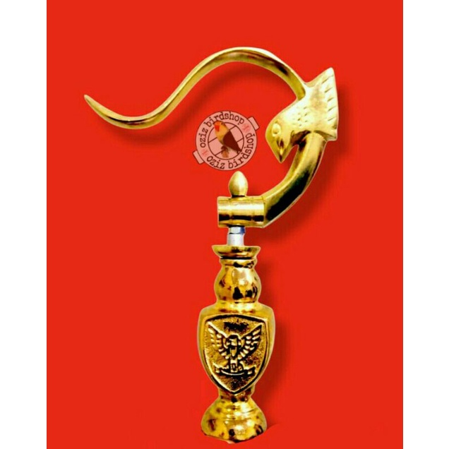 gantungan dan pion sangkar kotak  Rep Radja gold emas