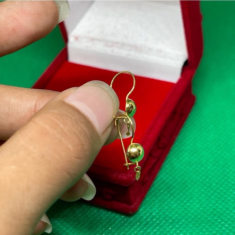 Anting gantung emas asli kadar 99/24k anak anak