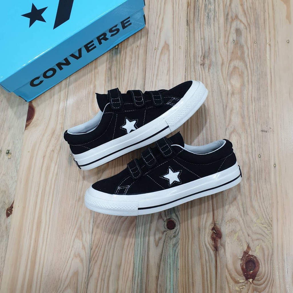 one star converse velcro