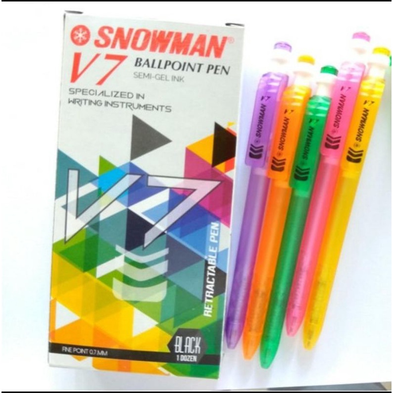 

Ballpoint Pen Snowman V7