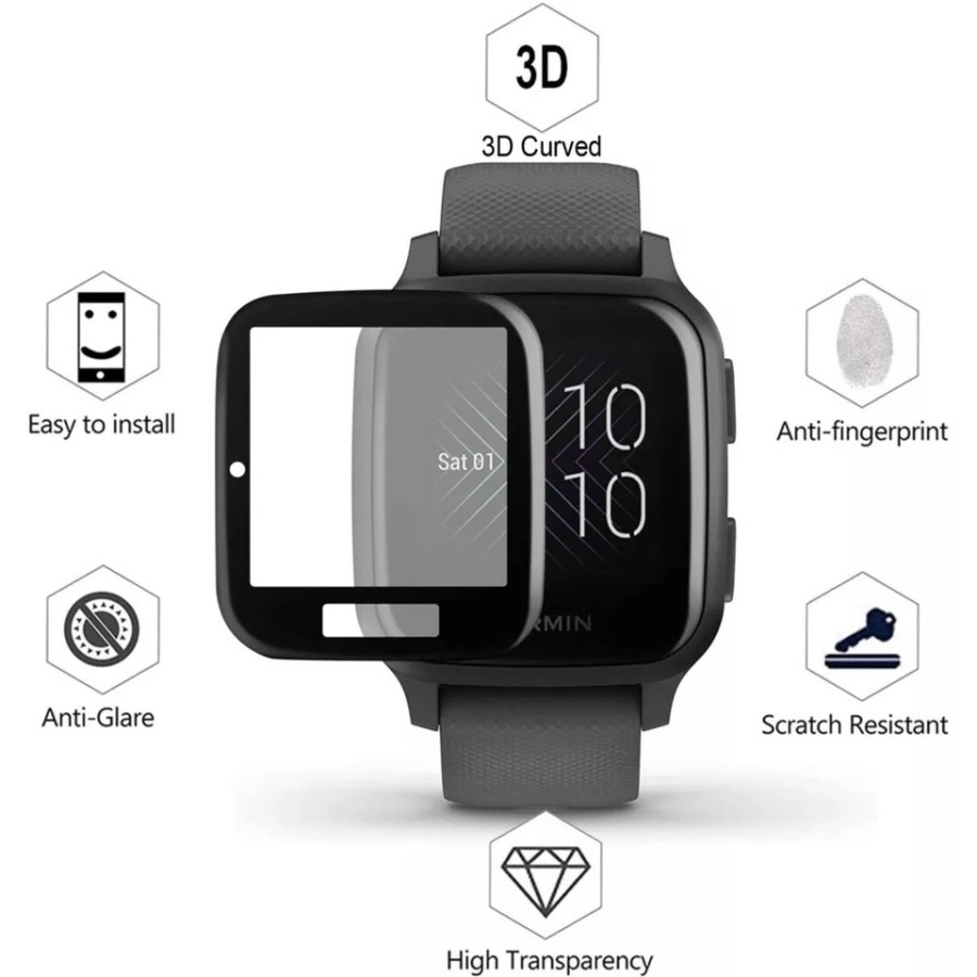 ANTI GORES SCREEN PROTECTOR GARMIN VENU SQ SMART WATCH