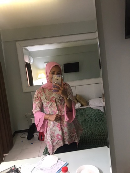 Blouse Batik Galis Lawasan Klasik Baby Pink Bg132