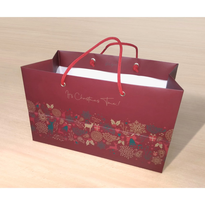 

Paper Bag Natal Kue Kering / Brownies / Oleh Oleh / 27 x 14.5 x 17cm