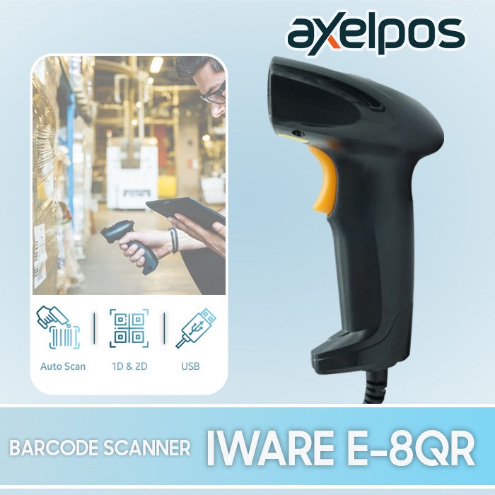 BARCODE SCANNER IWARE E-8QR 1DIMENSI &amp; 2DIMENSI