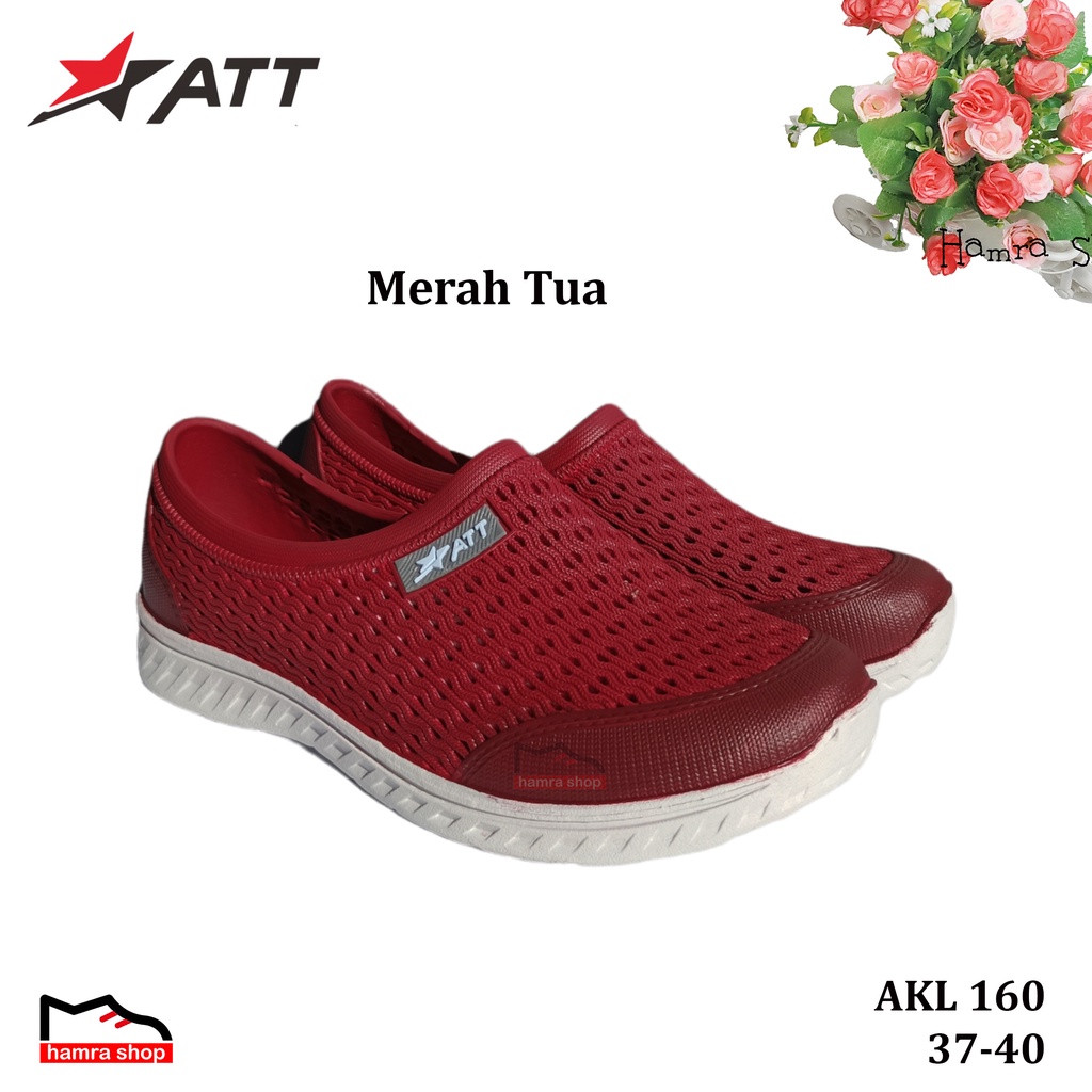 ATT AKL 160 SEPATU SLIP ON WANITA DEWASA DAN REMAJA BAHAN KARET