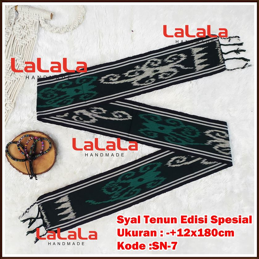 Syal Tenun Etnik / Scarf Tenun Tradisional / Ikat Kepala Kain Tenun Aksesoris Jilbab Hijab Kerudung