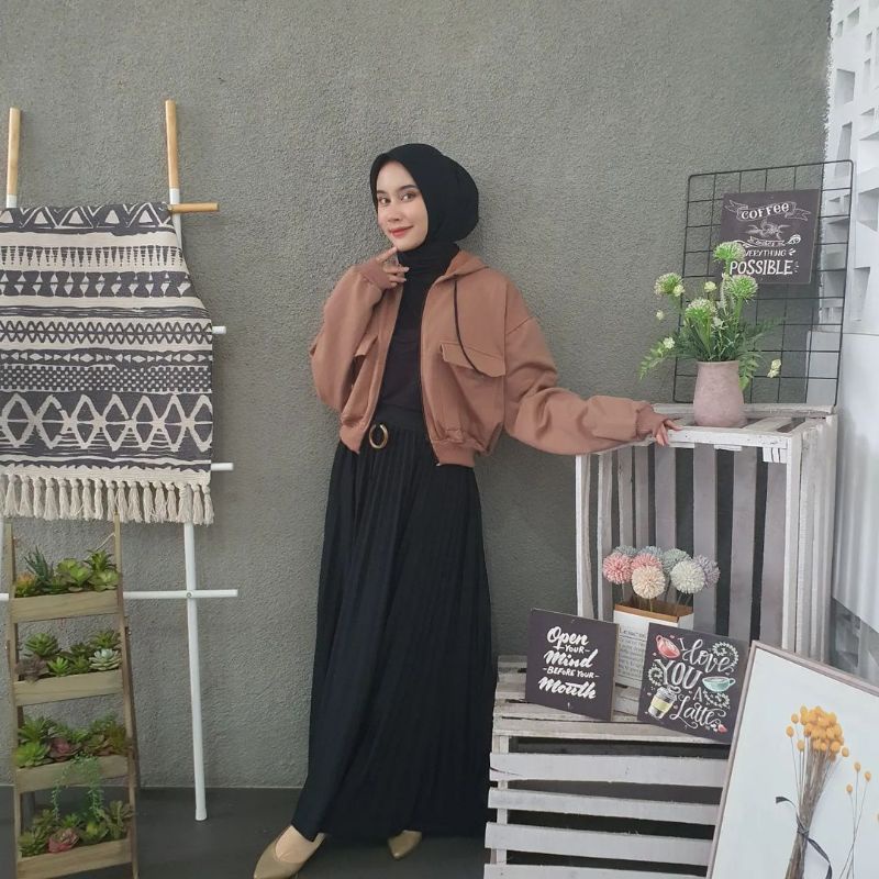 Zarra Sweater Hoodie Crop Wanita Oversize Size M.L.Xl | Crop Hoodie Wanita Korea | Sweater Hoodie Crop Korean Style