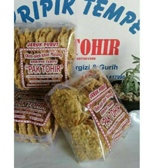 

MEN SALE Makanan Ringan Terlaris Keripik tempe jeruk purut Pak Tohir / kripik tempe 200gr