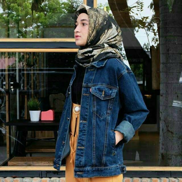 Terlaris Jaket Jeans Boy Friend / Jaket Jeans Oversize Wanita / Jaket Jeans Wanita