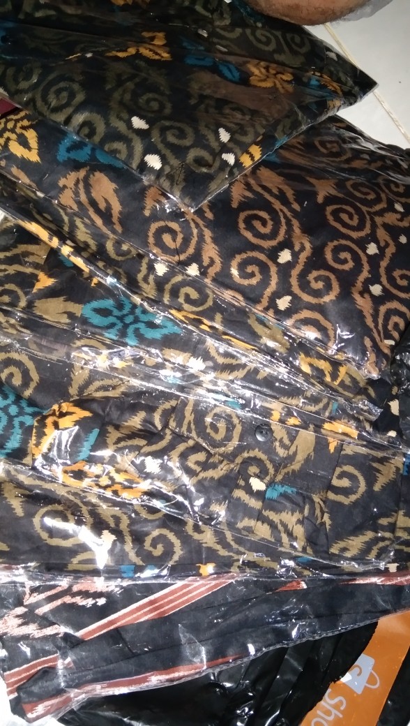 Maura Couple - Sania Ruffle Batik Couple Ori Ndoro Jowi Dnt Garansi