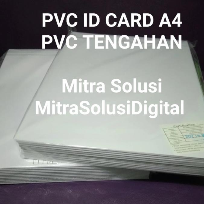 

KERTAS PVC ID CARD A4 25 LBR TENGAHAN PVC nya Saja 0.46 mm