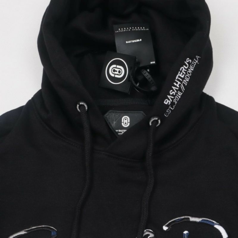 Hoodie cotton cowo full bordir ORIGINAL BASTERCOLD - Hoodie cowo terbaru
