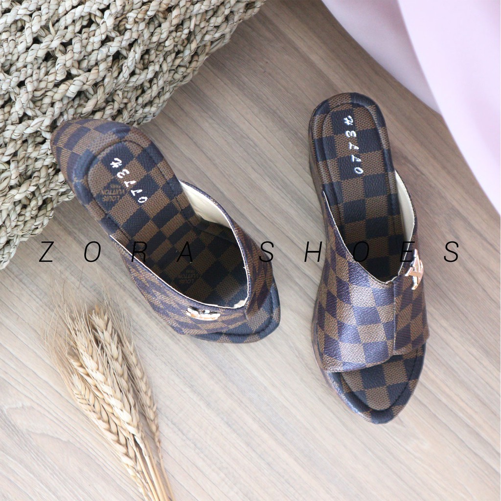 Sandal Wanita Zora Wedges Wanita LV KOKOP