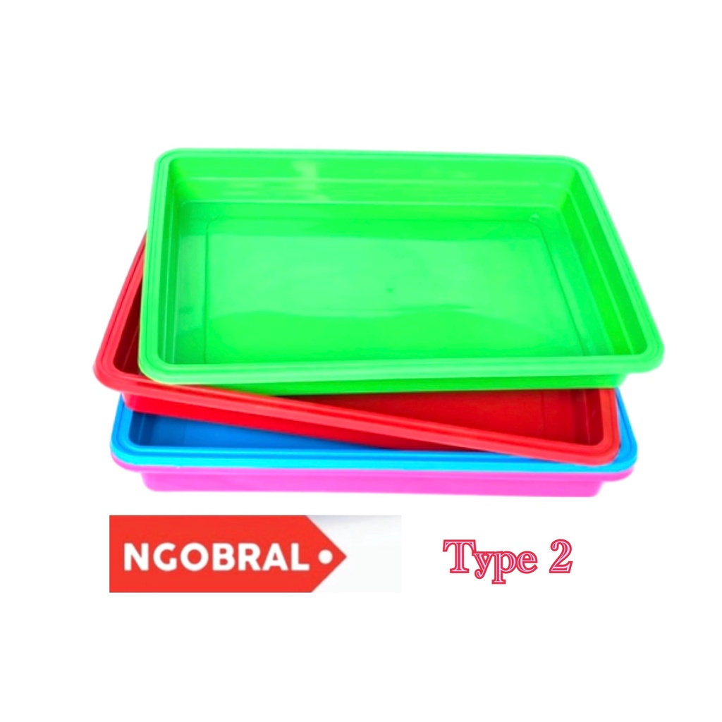 Nampan Plastik Jumbo Tray Segi Plastik Nampan Kue Kering Nampan Plastik Besar Nampan Jumbo Plastik