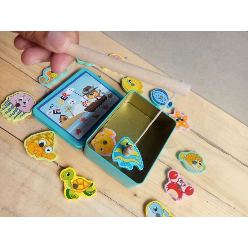 Mainan Edukasi Anak FUNNY FISHER GAME Mainan Pancing Ikan Magnet Anak