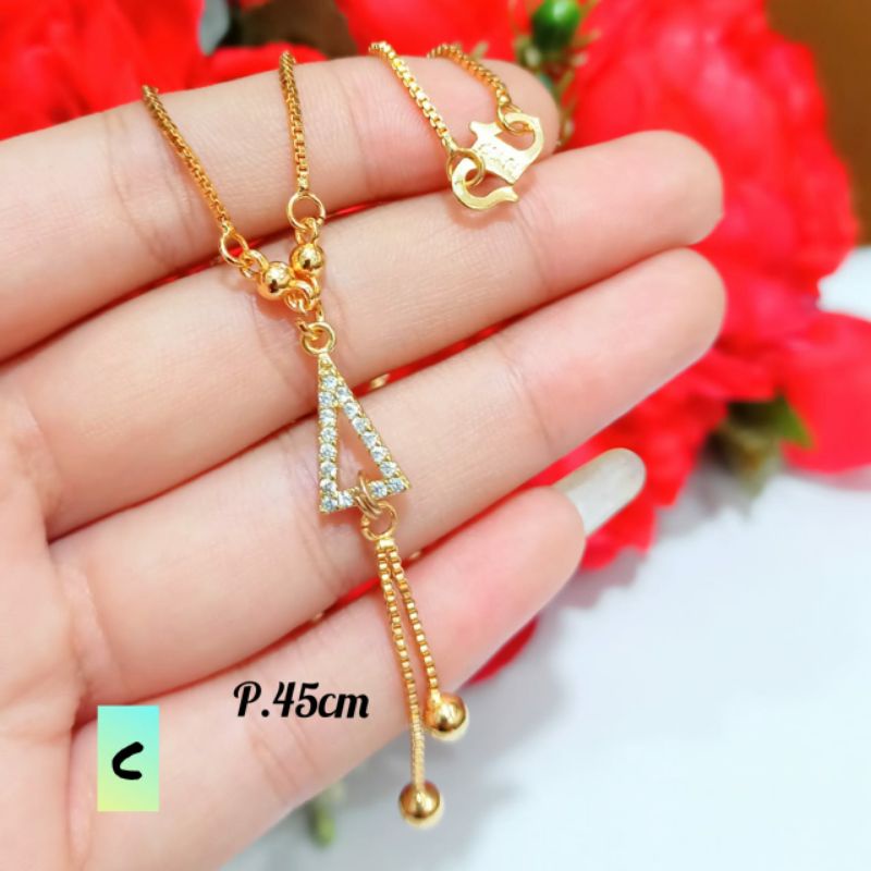 New! Kalung Dewasa Koye Jurai Permata Termanis Motif Terkini Modis Lapis Emas 18 Anti Karat