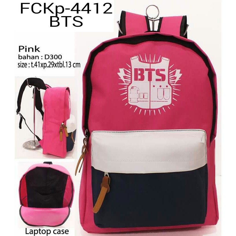 GRUP MRN 4412 BTS FASHION TAS  RANSEL DISTRO PRIA WANITA 