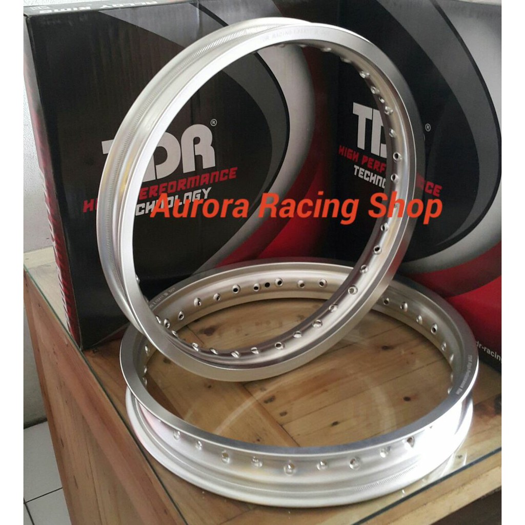 Promo Puasa Velg - Rim TDR W  Shape  Ring 17  x  185 & 215 Warna Silver Diskon