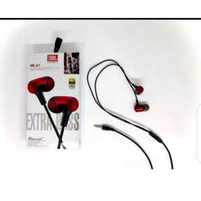 Headset JBL ME-A7 Bass Handsfree Hansfree JBL MEA7 Earphone JBL ME-A7 Bass