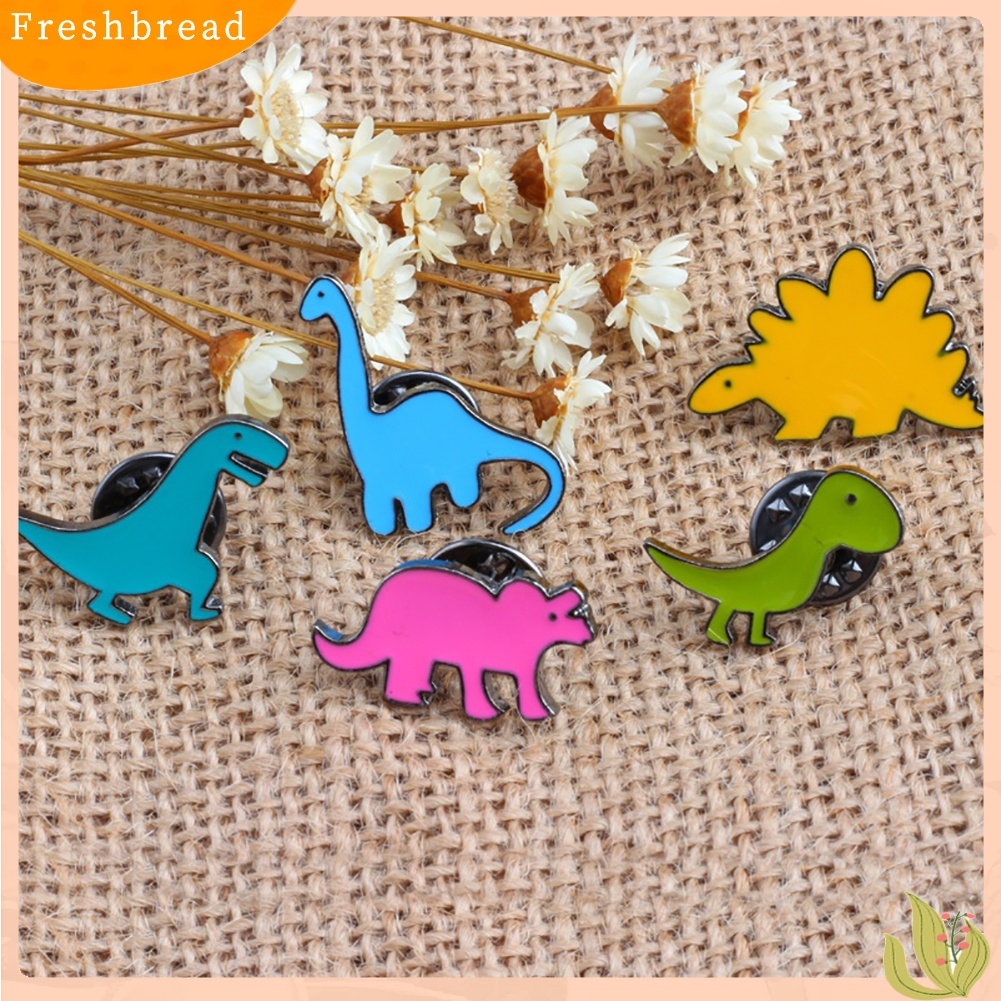 [ TERLARIS]Unisex Cute Cartoon Dinosaur Animal Brooch Pin Badge Jewelry Clothes Decoration