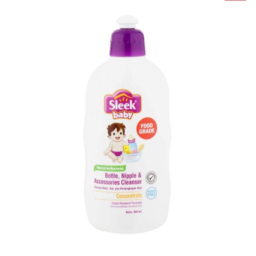 Sleek Bottle, Nipple and Accessories Cleanser 500ml / Pembersih Botol