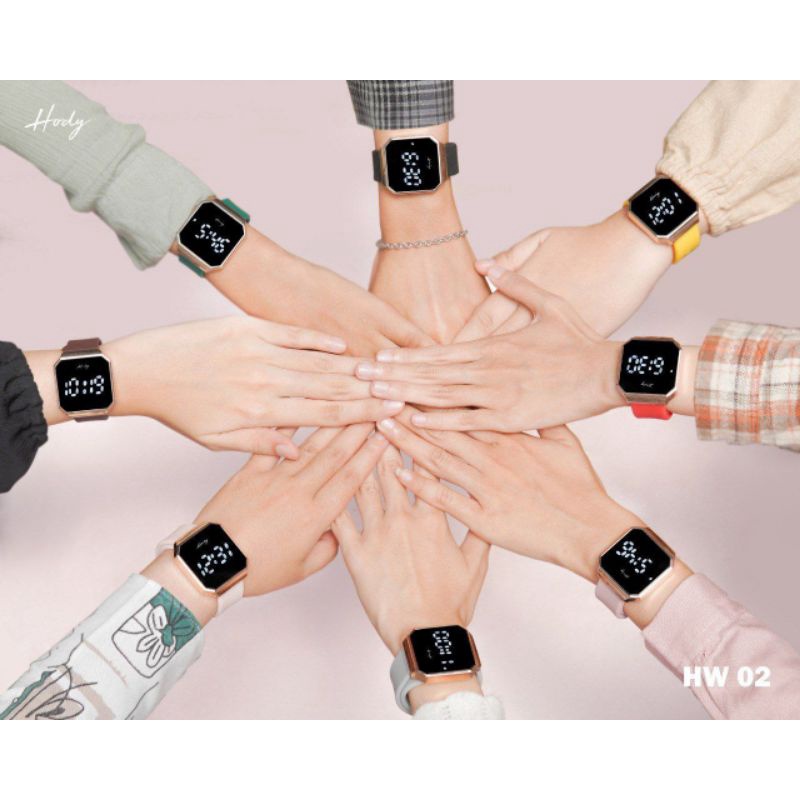 [ HW-02 ] By Hody watch jam tangan hody karet jam tangan cantik hody watch samarinda  jam hody Balik