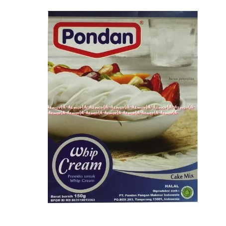 Pondan Whippy Cream 150gr Tepung Instan Membuat Wipi Krim Tepung Pondan Whip Cream Untuk Dekori Kue Hias Menghias Kue Premiks Premix Instan