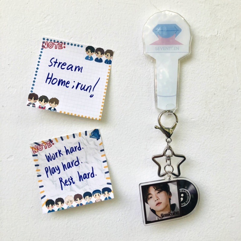 SEVENTEEN Home;Run - Semicolon Sticky Notes Post It - kulkit