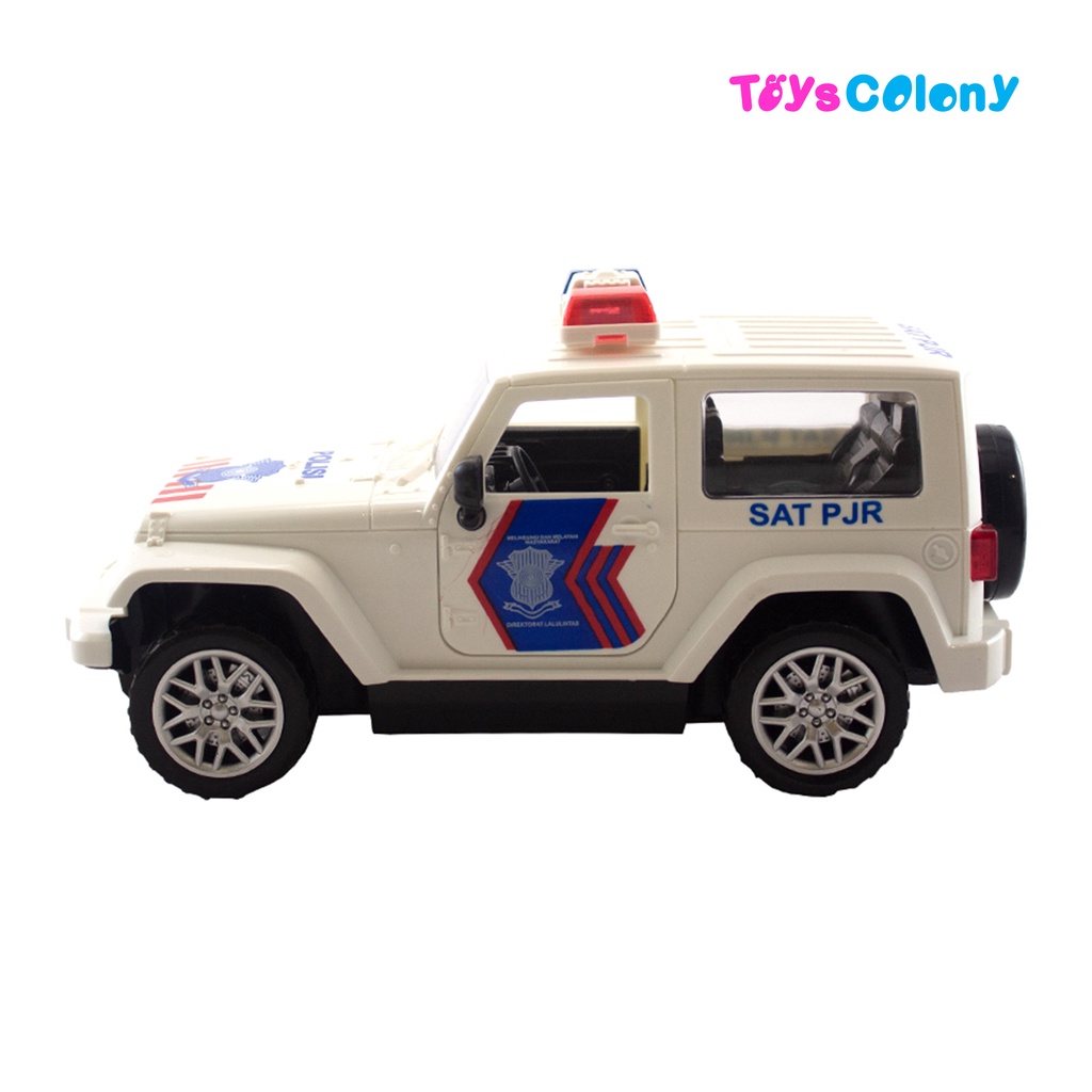 Mobil Jeep Remote Control Police Polisi Indonesia - Rock Crawler