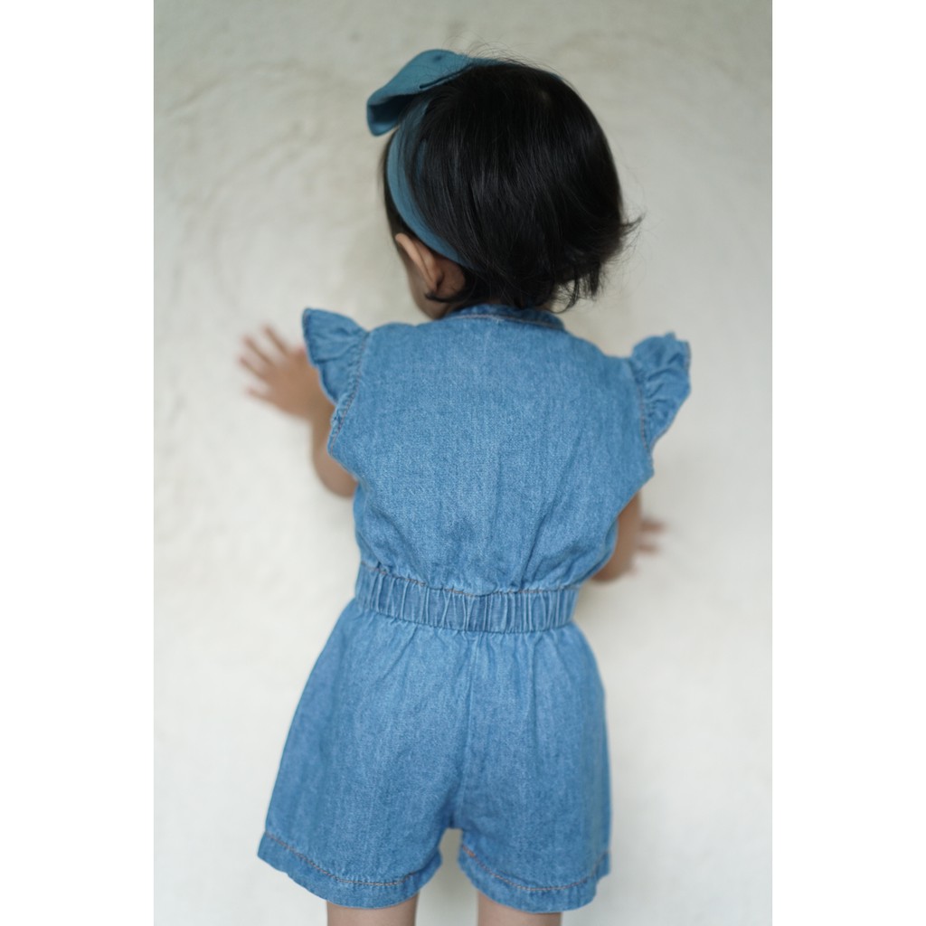 CARVA PROMOOO Jumpsuit Anak Perempuan Jeans Atasan anak perempuan jeans denim original 1-5 tahun