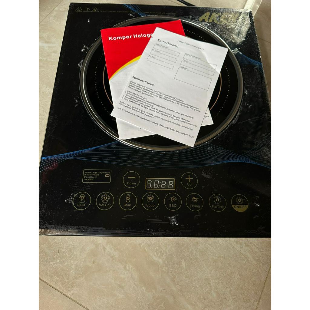 Kompor Listrik Akeno KA-0323 Murah Kompor Halogen Akeno Kompor Portable Baru Watt Rendah Electric Stove Cuci Gudang Kompor Obral Kompor Listrik