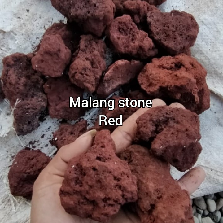 Batu lava rock merah aquascape - 1kg / batu lavarock / batu lava