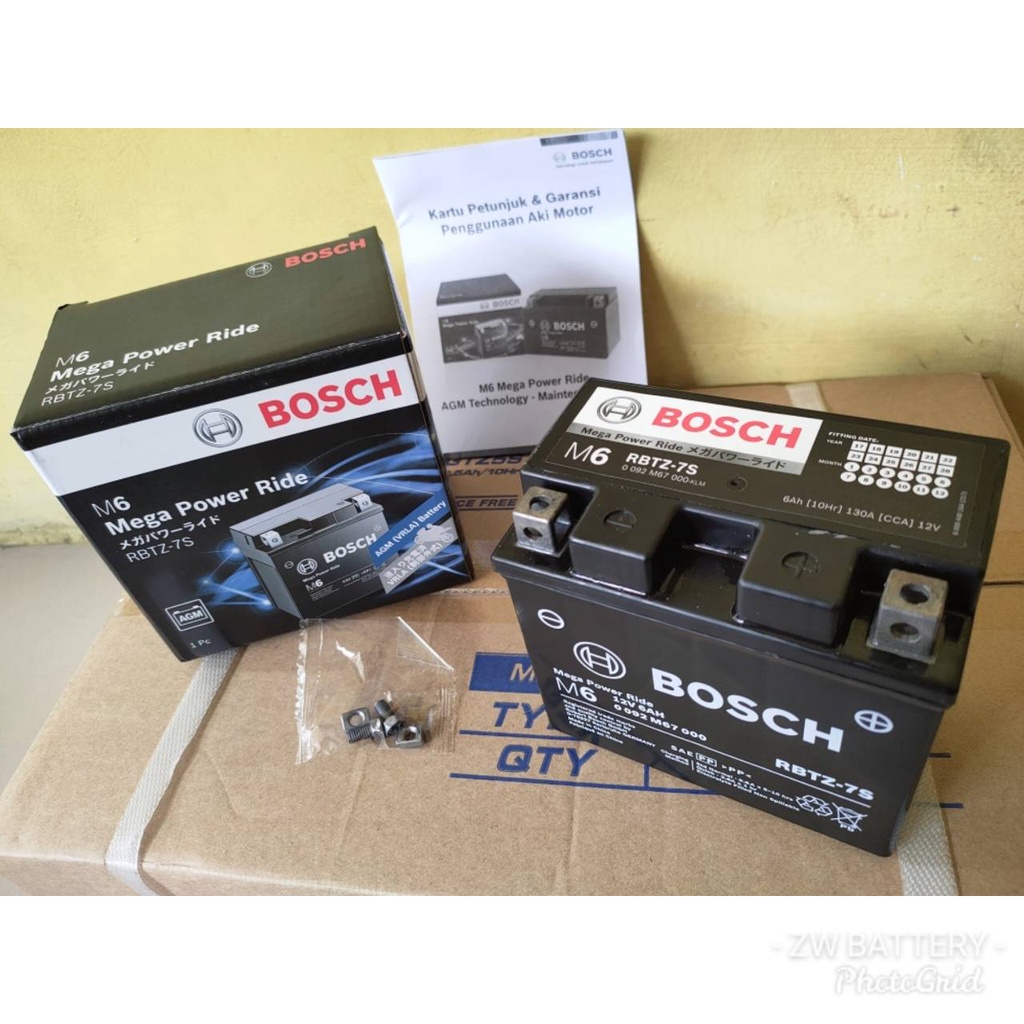 AKI MOTOR SATRIA FU 150, SONIC 150, KLX 150, W175 RBTZ-7S BOSCH AGM MF