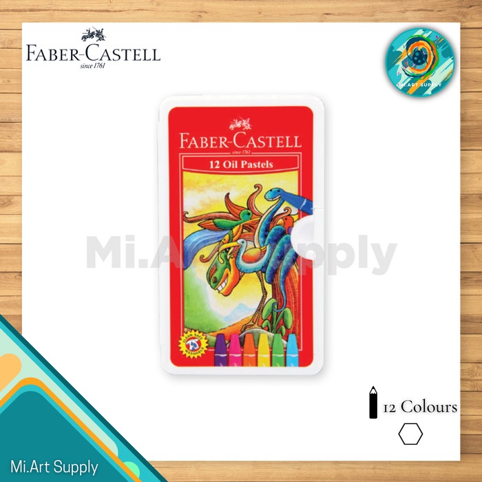 

Crayon / Oil Pastel Faber Castell HEXA 12 Warna