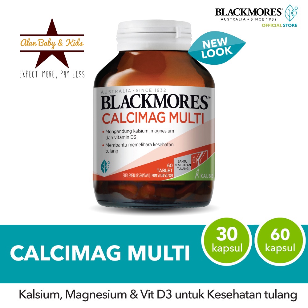 Blackmores Calcimag Multi 30 dan 60 Kapsul (Sertakan Packing Tambahan - Baca Deskripsi)