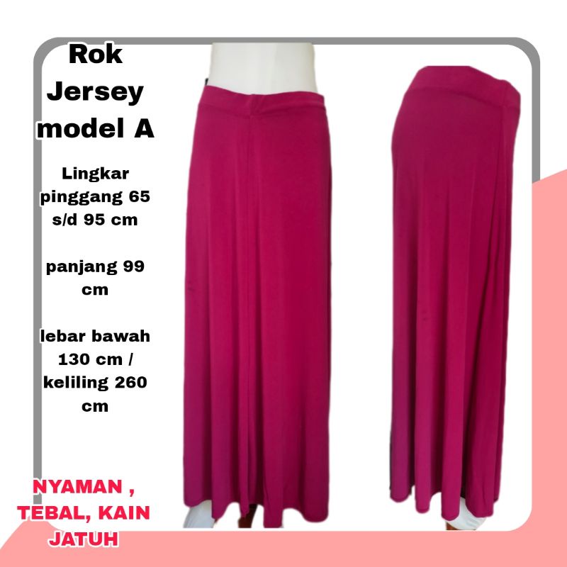 ROK PANJANG WANITA POLOS JERSEY rok fashion wanita muslim bahan kaos Jersey rok cewek cewe perempuan model A payung  ibu dewasa fashion muslim wanita bahan rok jumbo bigsize wanita model terbaru terkini panjang tebal warna warni