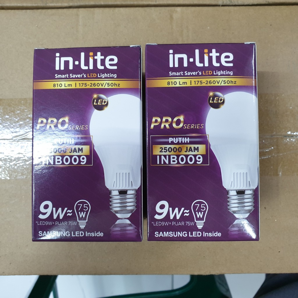 Lampu LED Inlite 9W Bohlam LED In Lite