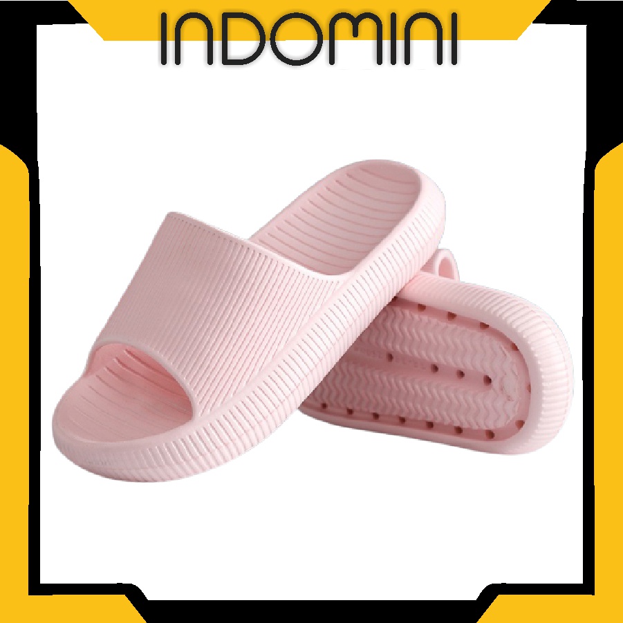 INDOMINI R619 Sendal Jelly Rumah Berkualitas Outdoor Indoor Nyaman Polos Empuk Nyaman Elegan Modis Extra Tumit Sandal Rumah