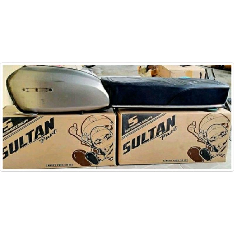 Sandangan CB Set Paket Hemat Tangki Jok Tangki Sultan Part Jok Motif XX PAKET HEMAT TANGKI CB GELATI