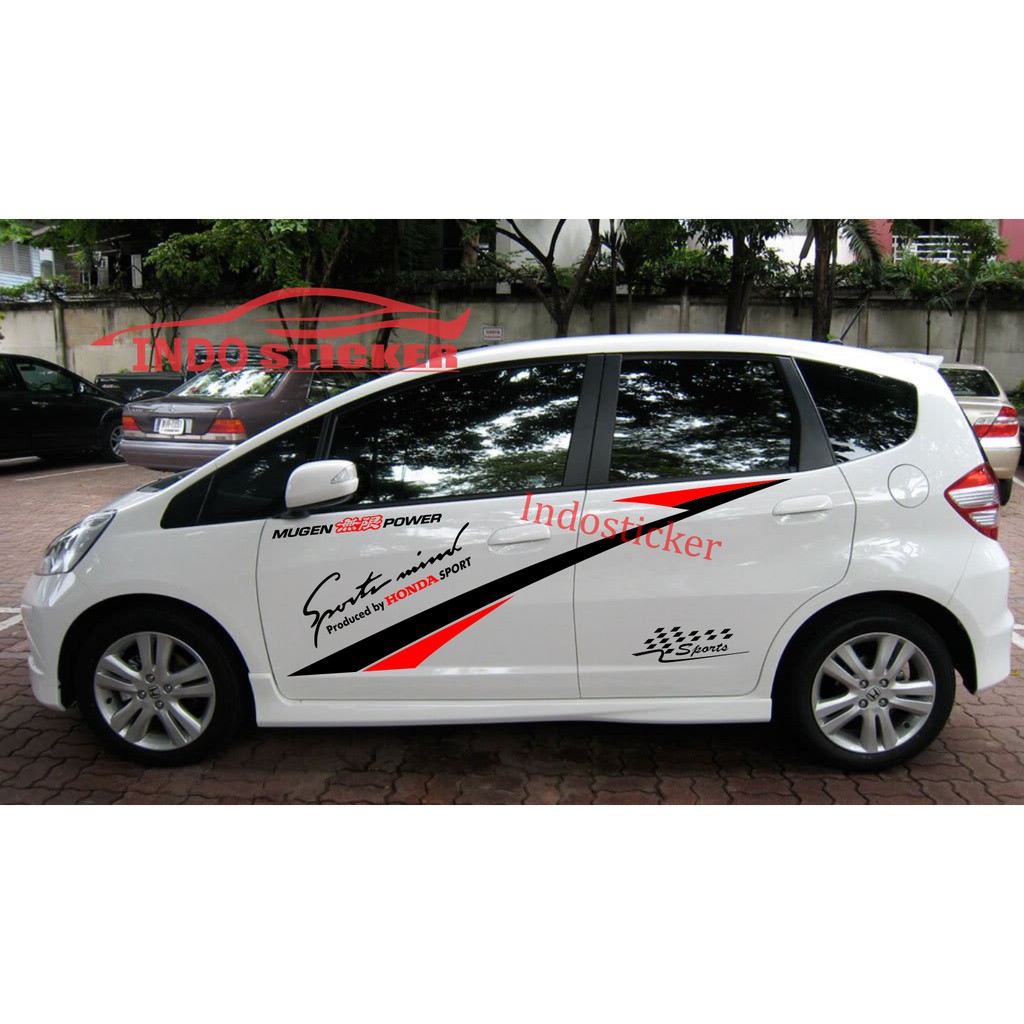 Promo Stiker Mobil Honda Jazz Cutting Stiker List Stripe Honda Jazz Brio Shopee Indonesia