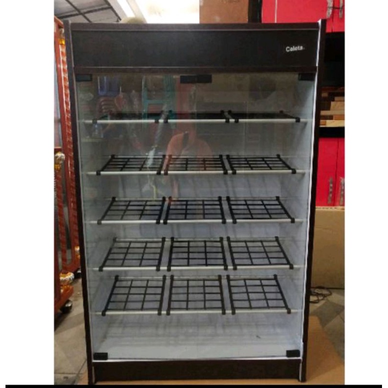 Rak sepatu,Rak Sandal Pintu Kaca +Atas Ada Laci