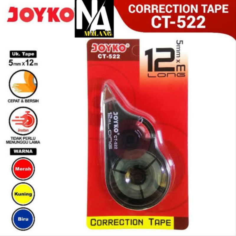 

Joyko Corrnetion Tape Ct 522 5mm × 12m Tip-X Kertas